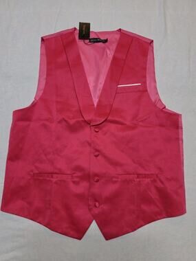 barry wang vest Pink Mens Size L Nwt